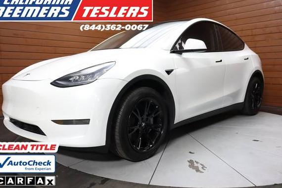 TESLA MODEL Y 2021 5YJYGDEE5MF208182 image